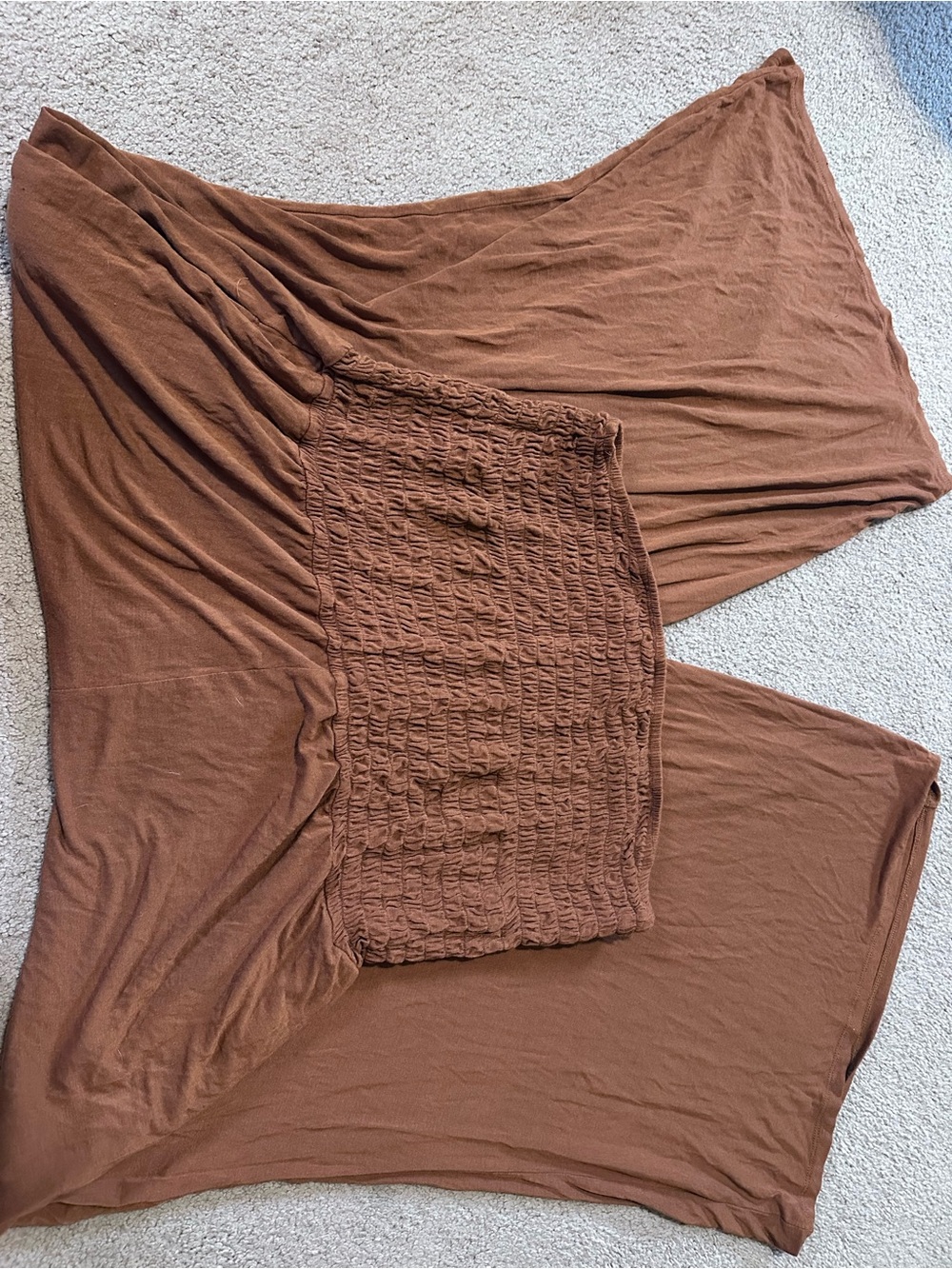 American Eagle Outfitters Brown Strapless Jumpsuit
